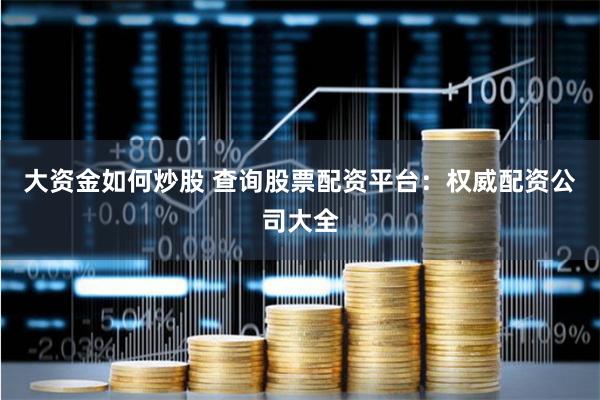 大资金如何炒股 查询股票配资平台：权威配资公司大全